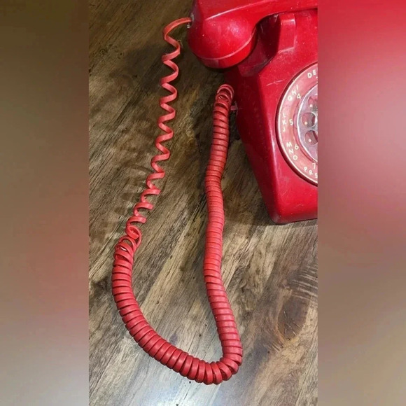 OLD Stromberg Carlson Classic Red Vintage Fashioned Desk Rotary Telephone Phone - Picture 9 of 14